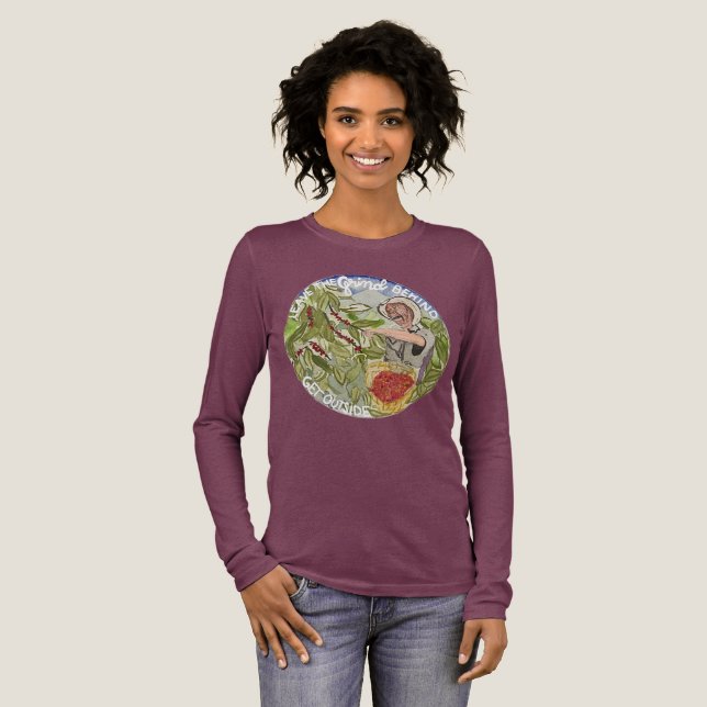 Camiseta Triblenda Salir de la camiseta de café de la naturaleza (Anverso Completo)