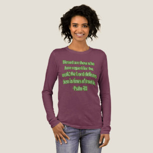 Camiseta Triblenda Salmo 41:1 Bienaventurados los que tienen consider
