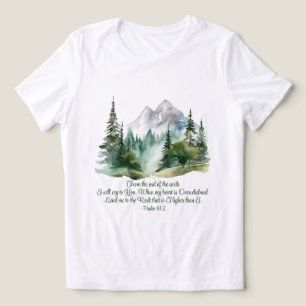 Camiseta Triblenda Salmo 61:2 Conduce a la montaña de las Escrituras 