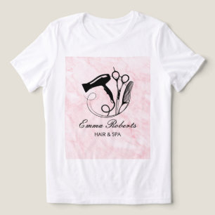 Camiseta Triblenda Salón De Belleza De Mármol Rosa