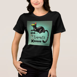 Camiseta Triblenda Salón del Gato Saltarín Futurista Atómico