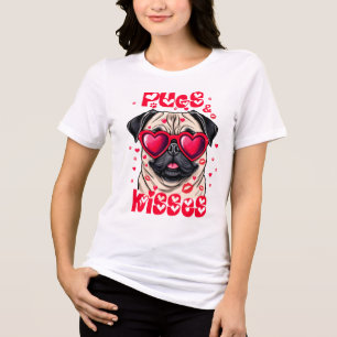 Camiseta Triblenda Saltos y besos el día de San Valentín perro amante