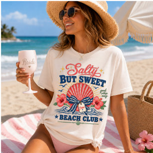 Camiseta Triblenda Salty But Sweet Beach Club Coastal Bachelorette