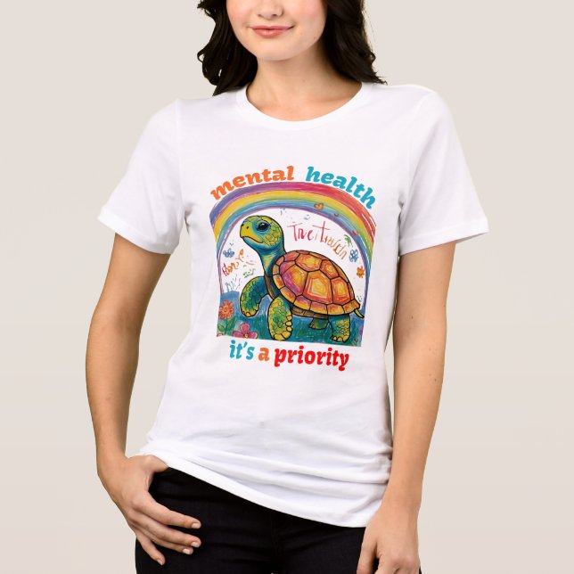 CAMISETA TRIBLENDA SALUD MENTAL, ES UNA PRIORIDAD (Anverso)