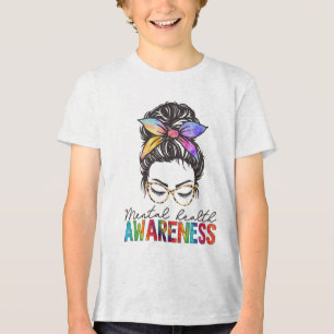Camiseta Triblenda Salud Mental S Enfermedades Cerebrales Aviso De Sa
