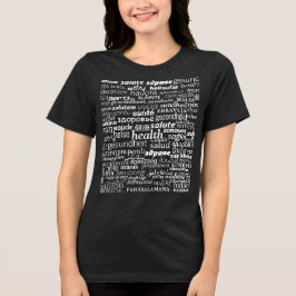 Camiseta Triblenda Salud - Multilingüe Internacional - Sé Saludable