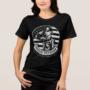 Camiseta Triblenda Saludo A Una Orgullosa Veterana © FB @ #