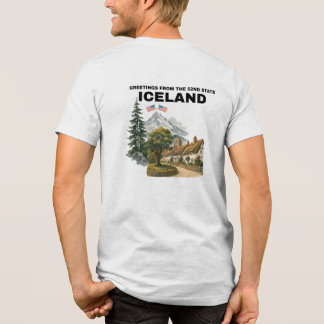 Camiseta Triblenda Saludos desde el estado 52 Islandia Mapa divertido