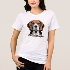 Camiseta Triblenda Salva los Beagles | Amantes de los Perros