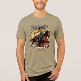 Camiseta Triblenda Salva un Caballo; Monta un Vaquero | Hombres