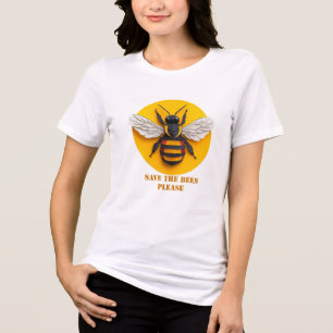 Camiseta Triblenda ¡Salven a las abejas! Un engranaje ecológico para 