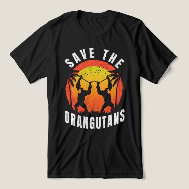Camiseta Triblenda Salven A Los Orangutanes (Diseño delantero )