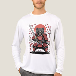 Camiseta Triblenda Samurai Bear Tri-blend Long Sleeve Shirt