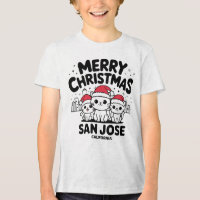 San José City California Feliz Navidad Cats EE.UU.