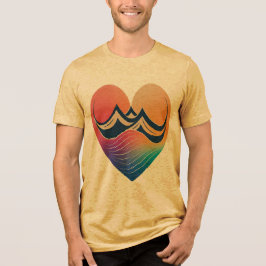Camiseta Triblenda San Valentín: Tri-Blend de corazón a corazón