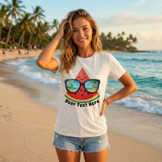 Camiseta Triblenda Sandía Tropical Lindo Verano Fiesta Personalizado