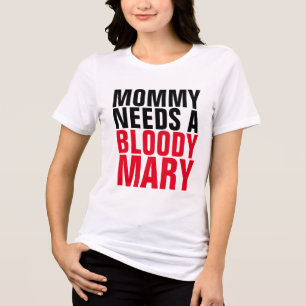 CAMISETA TRIBLENDA SANGRIENTA MARY MOM T-SHIRS