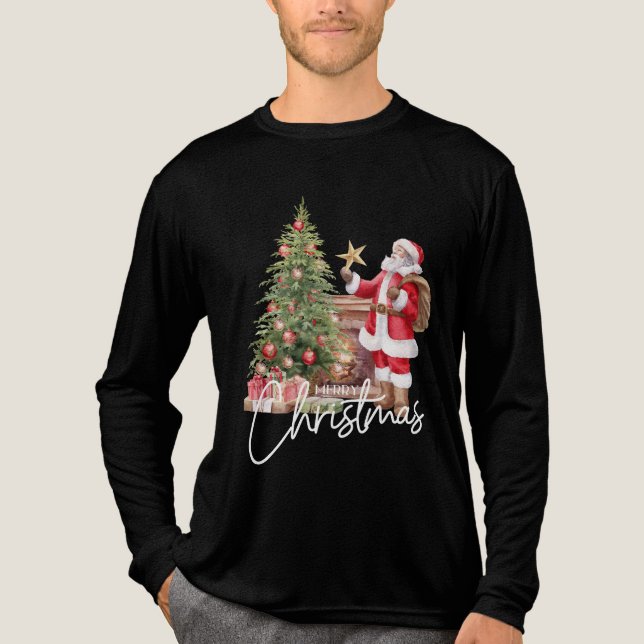 Camiseta Triblenda Santa Approved-Merry Christmas (Anverso)