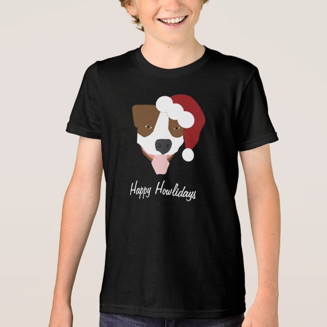 Camiseta Triblenda Santa Dog - Personalizable (Anverso)