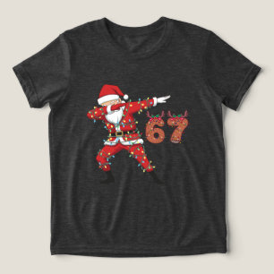 Camiseta Triblenda Santa Envuelto en Luces 6 7 Navidad