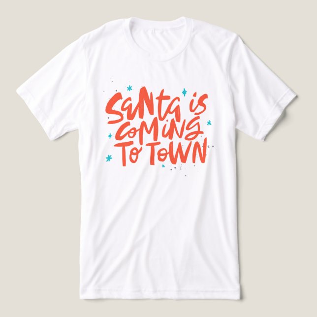 Camiseta Triblenda Santa está llegando al diseño de las vacaciones en (Diseño delantero )
