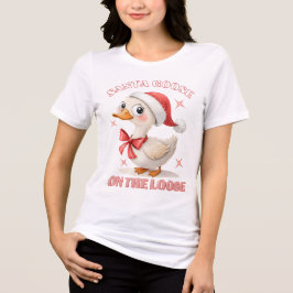 Camiseta Triblenda Santa Goose en la calle - Navidades divertidos se 