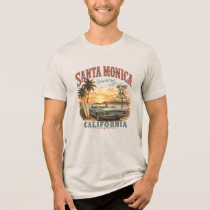 Camiseta Triblenda Santa Mónica California Historic Route 66 Fin