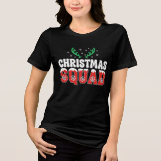 Camiseta Triblenda Santa’s Christmas Squad | Cute Holiday Matching De