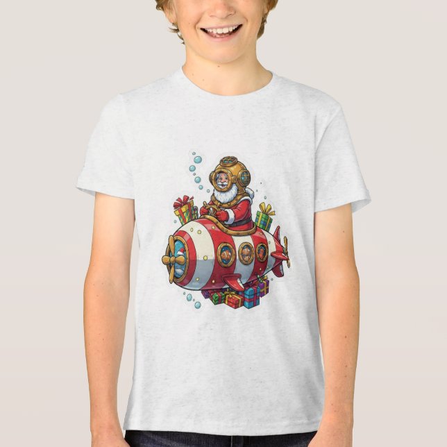 Camiseta Triblenda Santa Submarino (Anverso)