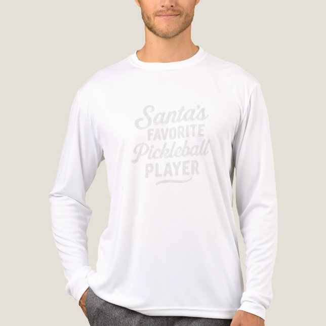 Camiseta Triblenda Santa's FAVORITE Pickleball PLAYER (Anverso )