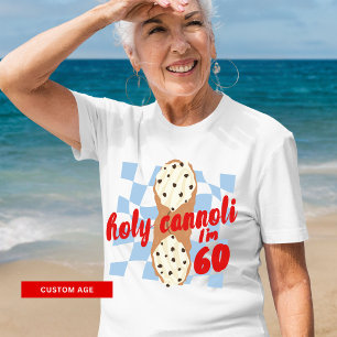 Camiseta Triblenda Santo Cannoli Tengo 60 (edad personalizado) T-Shir