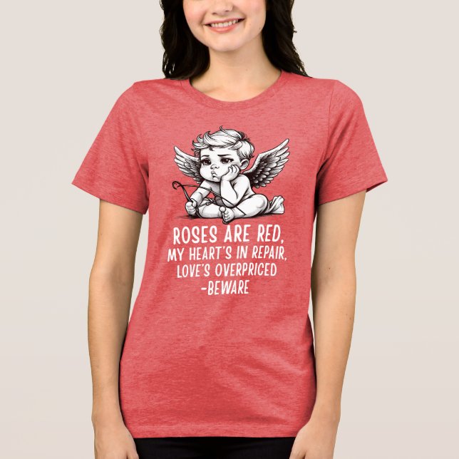 Camiseta Triblenda Sarcastic Anti-Valentine Cupid T-Shirt (Anverso)