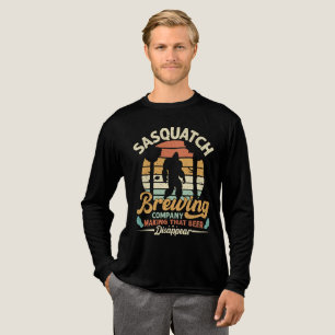 Camiseta Triblenda Sasquatch Brewing Company Gráfico Atardecer Retro