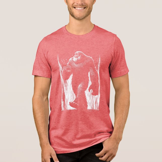 Camiseta Triblenda Sasquatch Sippin' Coffee T-Shirt (Anverso)
