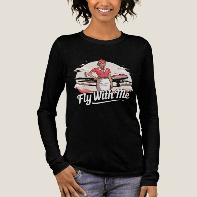 Camiseta Triblenda Scandinavian stewardess Long Sleeve Shirt (Anverso)