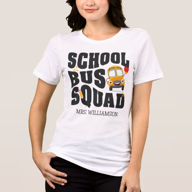 Camiseta Triblenda School Bus Squad (Anverso)