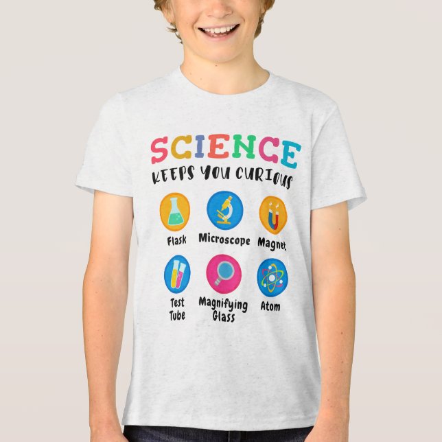 Camiseta Triblenda Science keeps you curious (Anverso)