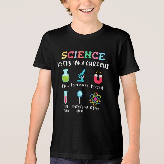 Camiseta Triblenda Science keeps you curious (Anverso)