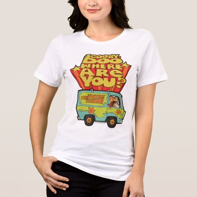 Camiseta Triblenda Scooby-Doo | "¿Dónde Estás?" Retro Personalizado V (Anverso)