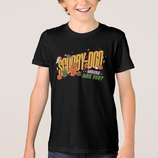 Camiseta Triblenda Scooby-Doo Halloween Snack Logo (Anverso)