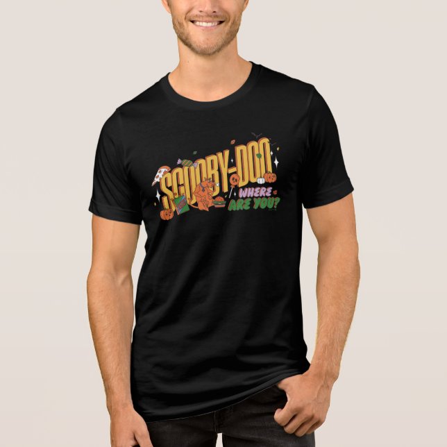 Camiseta Triblenda Scooby-Doo Halloween Snack Logo (Anverso)