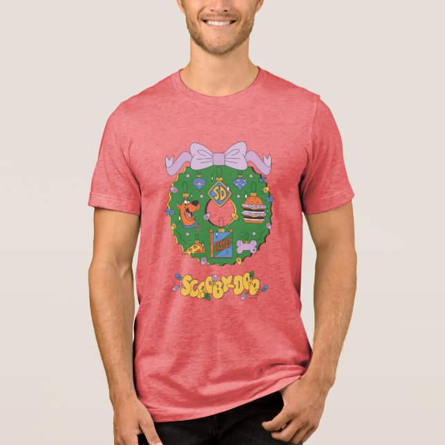 Camiseta Triblenda Scooby-Doo Holiday Snack Wreath Graphic (Anverso)