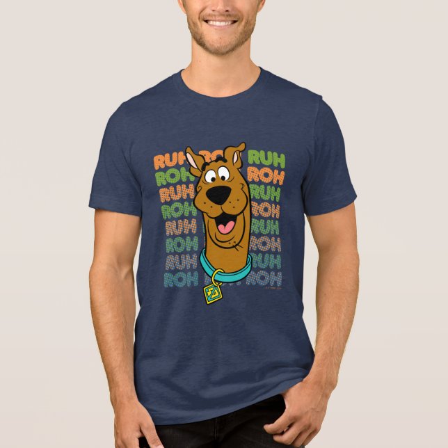 Camiseta Triblenda Scooby-Doo Ruh Roh (Anverso)