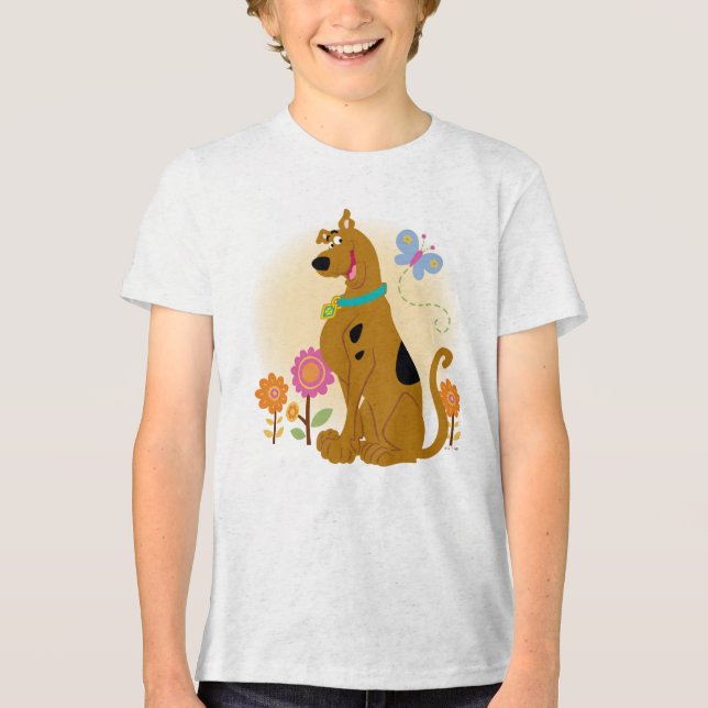 Camiseta Triblenda Scooby-Doo Siguiendo a la Mariposa (Anverso)
