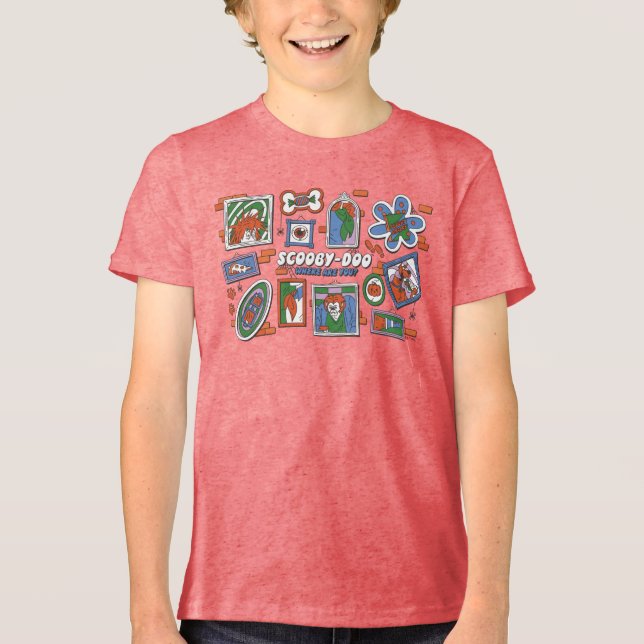 Camiseta Triblenda Scooby-Doo Wall of Halloween Picture Frames (Anverso)