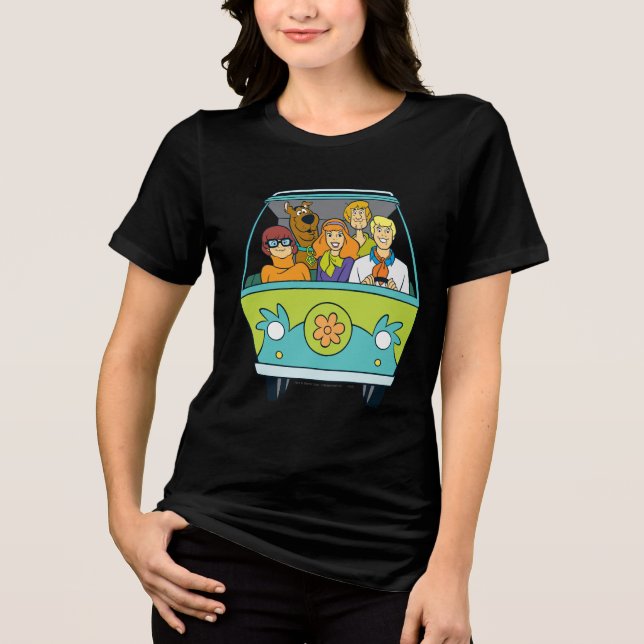 Camiseta Triblenda Scooby-Doo y la máquina de misterio de pandillas (Anverso)