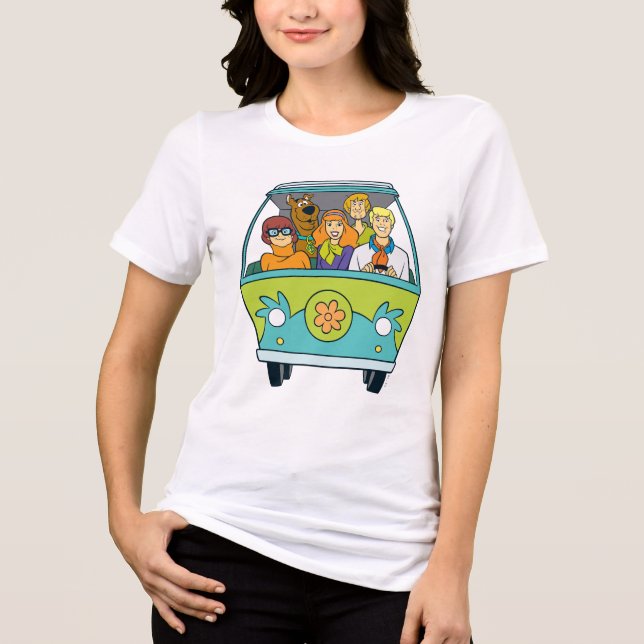 Camiseta Triblenda Scooby-Doo y la máquina de misterio de pandillas (Anverso)
