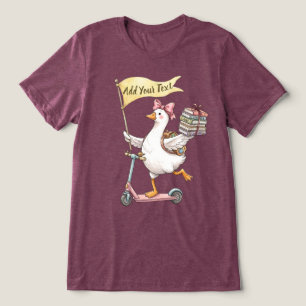 Camiseta Triblenda Scooter Silly Goose Personalizable Regreso a Clase