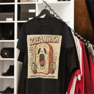 Camiseta Triblenda Screamwich Funny Halloween Spooky Sandwich Pun