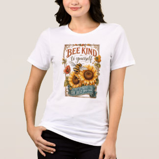 Camiseta Triblenda Sé Amable Contigo Mismo - Bella & Canvas